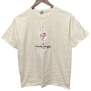 Vintage 90s 00s Cancun playa del Carmen Mexico flamingo embroidered graphic Tee